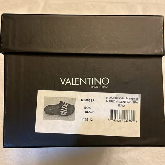 Valentino EOS Black Slides, Size 12 - (Authentic) - Picture 7 of 8